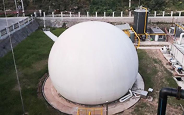 DOUBLE MEMBRANE BIOGAS TANK